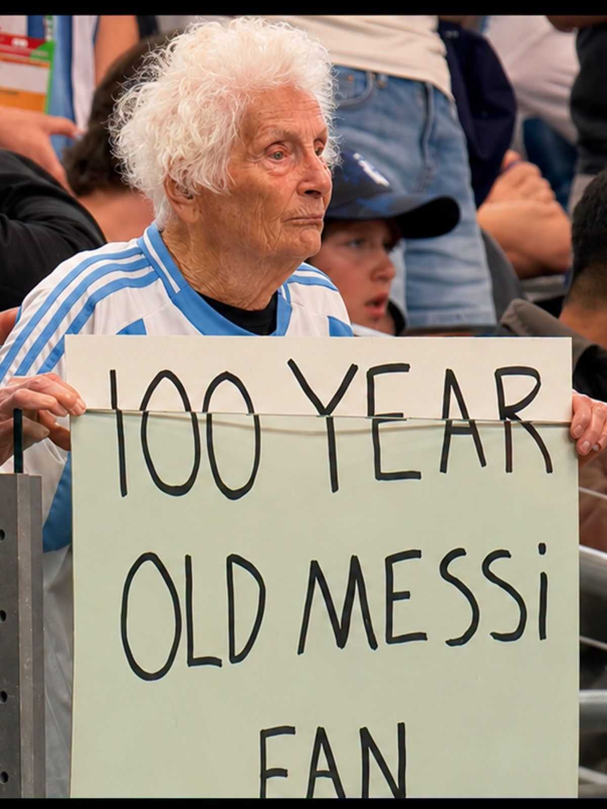 100 year old Messi fan