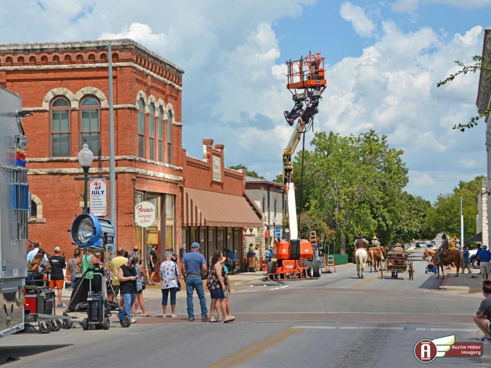 1883 filming, Granbury