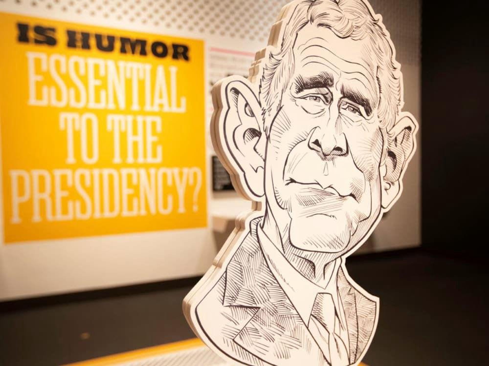 A new exhibit explores the lighter side of the White House.