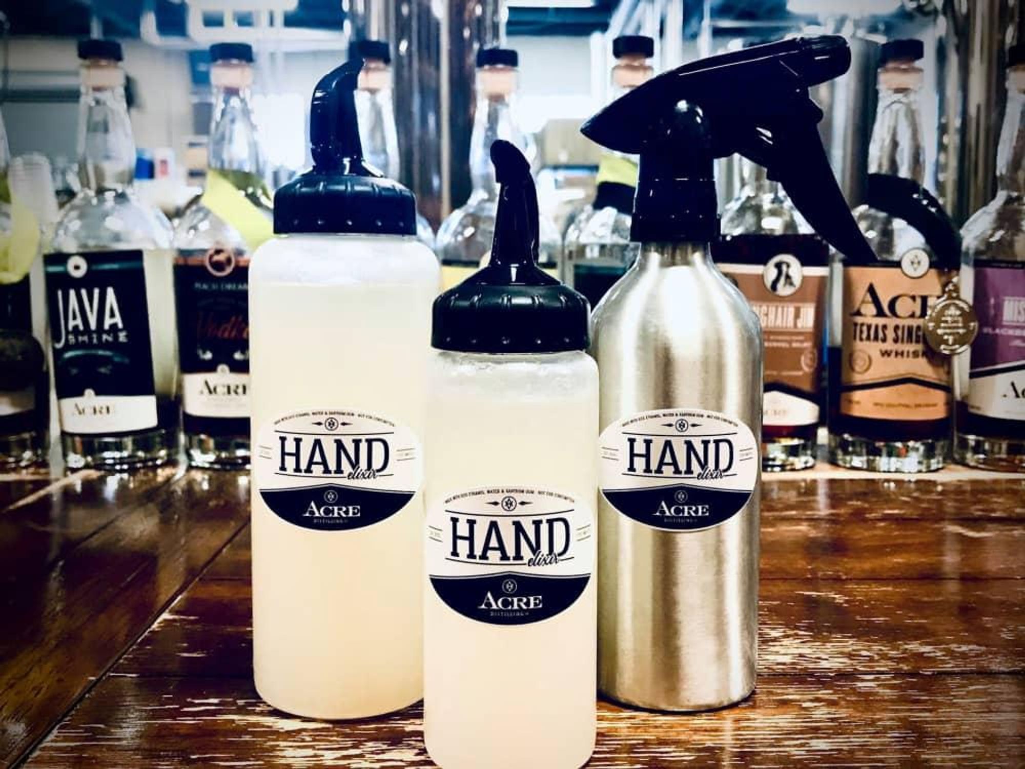 Acre Distilling hand sanitizer