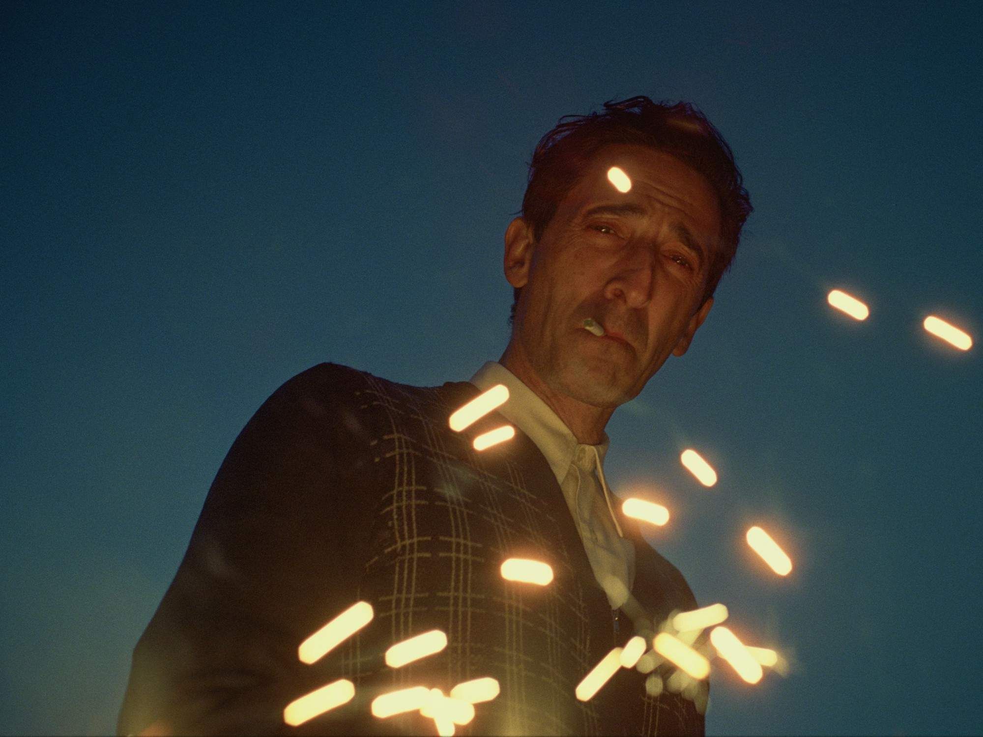 Adrien Brody in The Brutalist