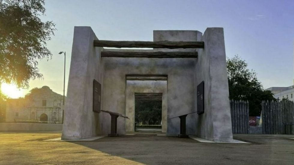 Alamo Mission Gate and Lunette exhibit