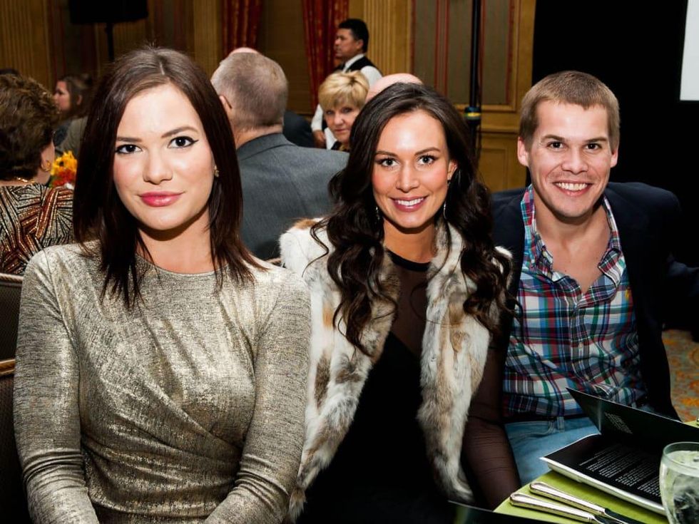 Allison Veale, Ashleigh Prowse and Coleman Veal at Lone Star Film Festival Ball