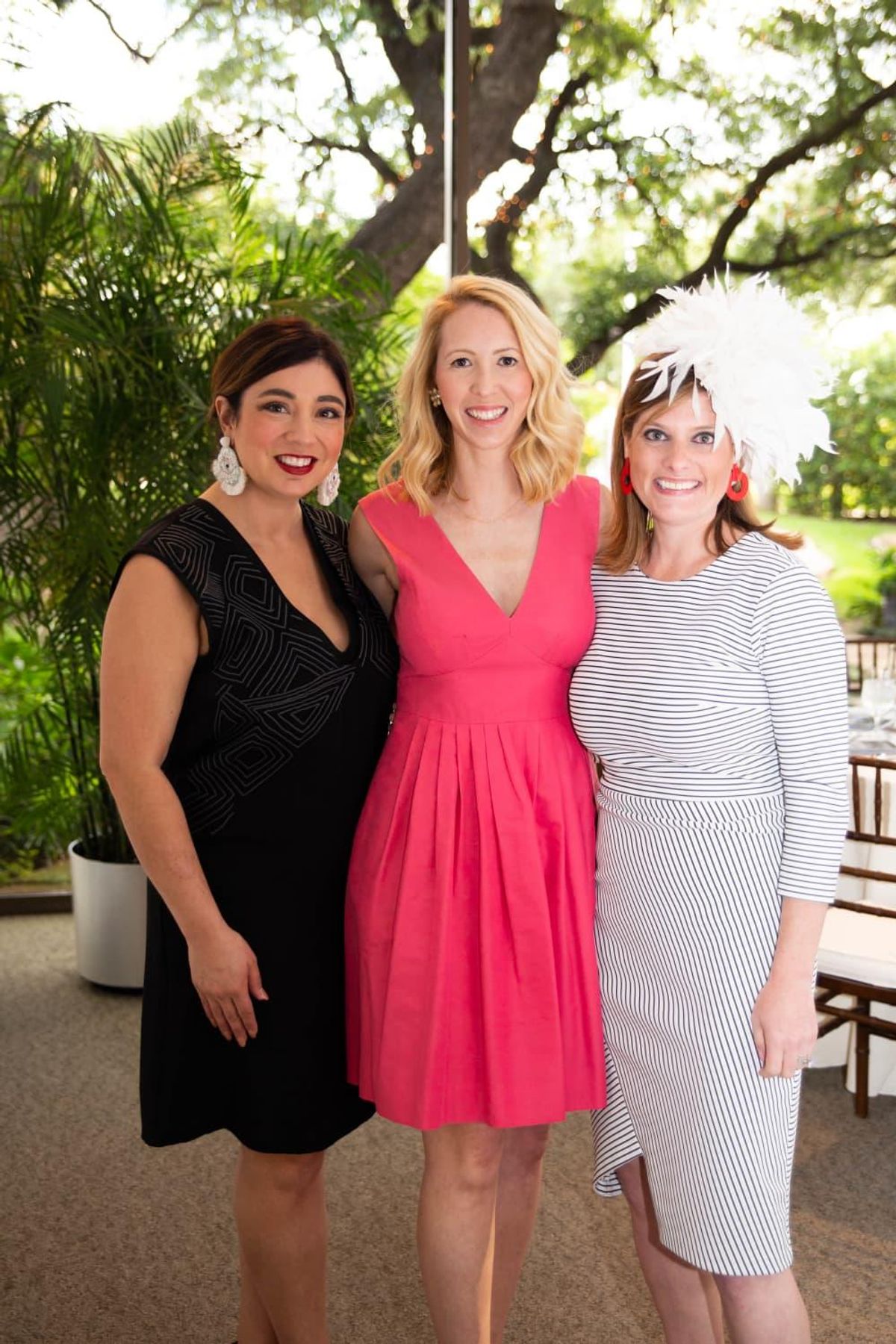 Amanda Malone (center) and her guests CultureMap Fort Worth