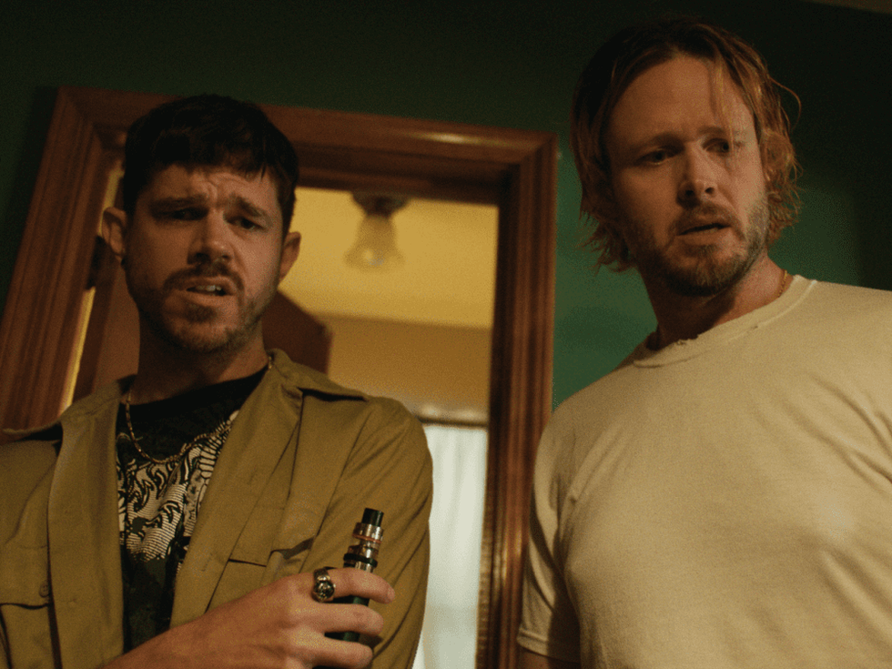 Andre Hyland and Michael Abbott, Jr. in The Death of Dick Long