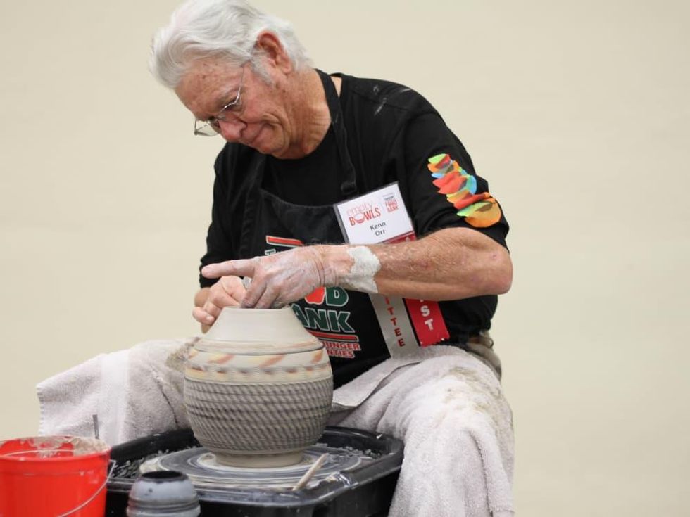 Artist Kenn Orr, Fort Worth Empty Bowls 2018