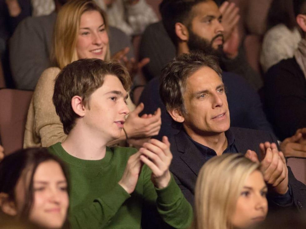 Austin Abrams and Ben Stiller in Brad's Status