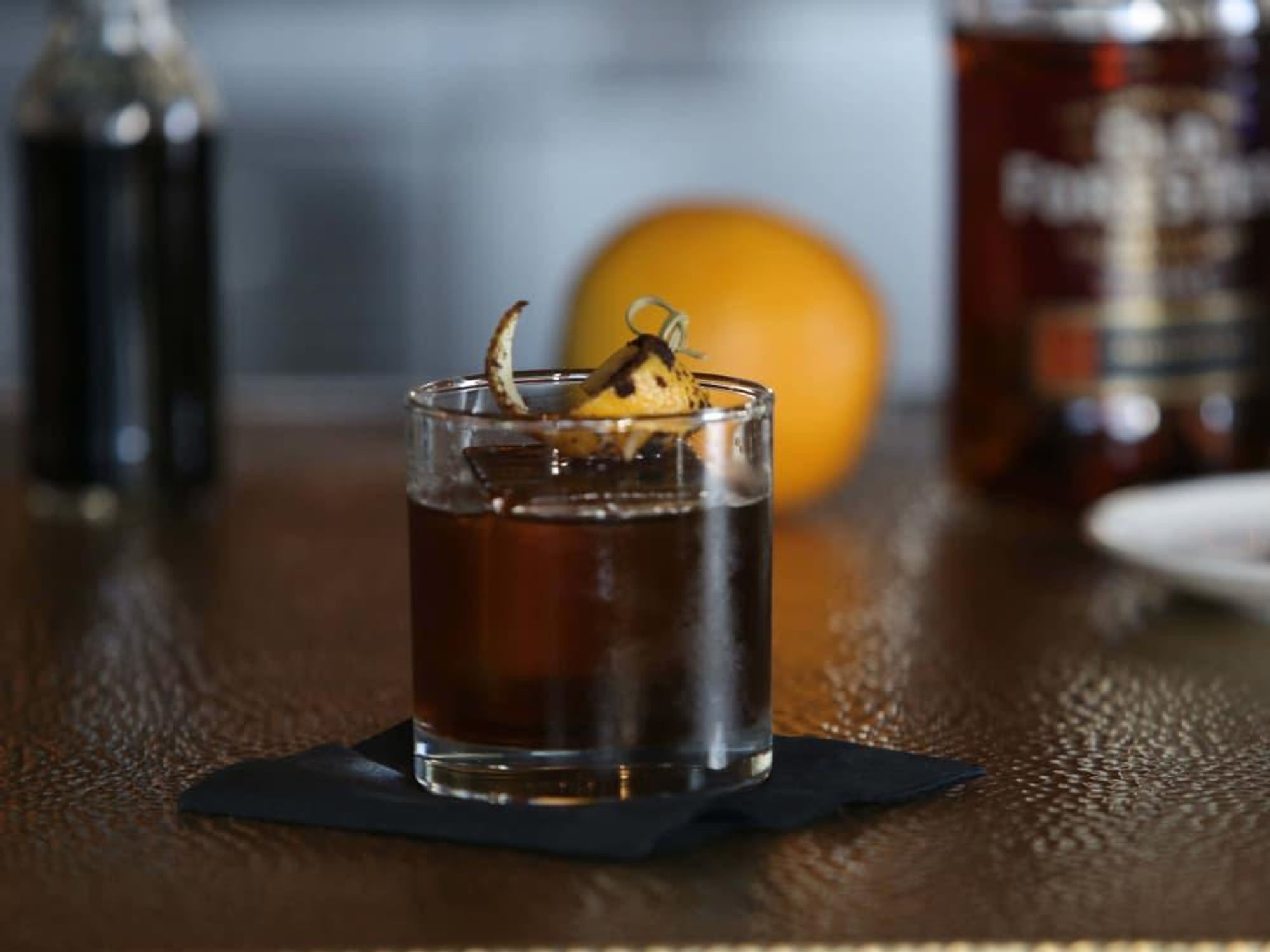 Austin bartender Lucas Felek makes the Fashion Cafe