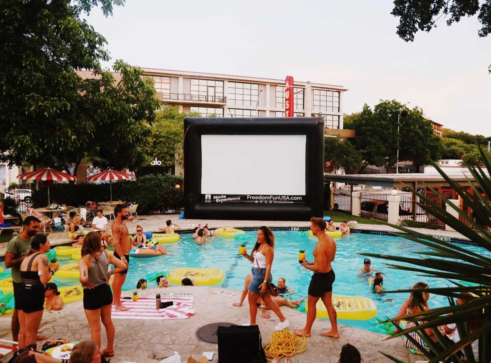 Austin Motel Float Film summer movie series