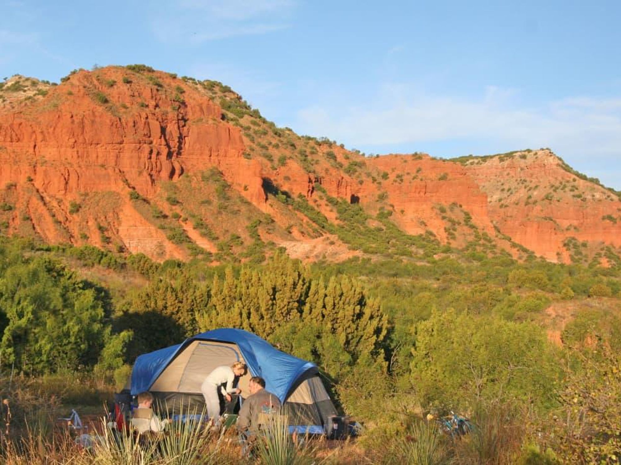 Austin Photo: News_kevin_TPWD_Holmes parks_August 2012_camping