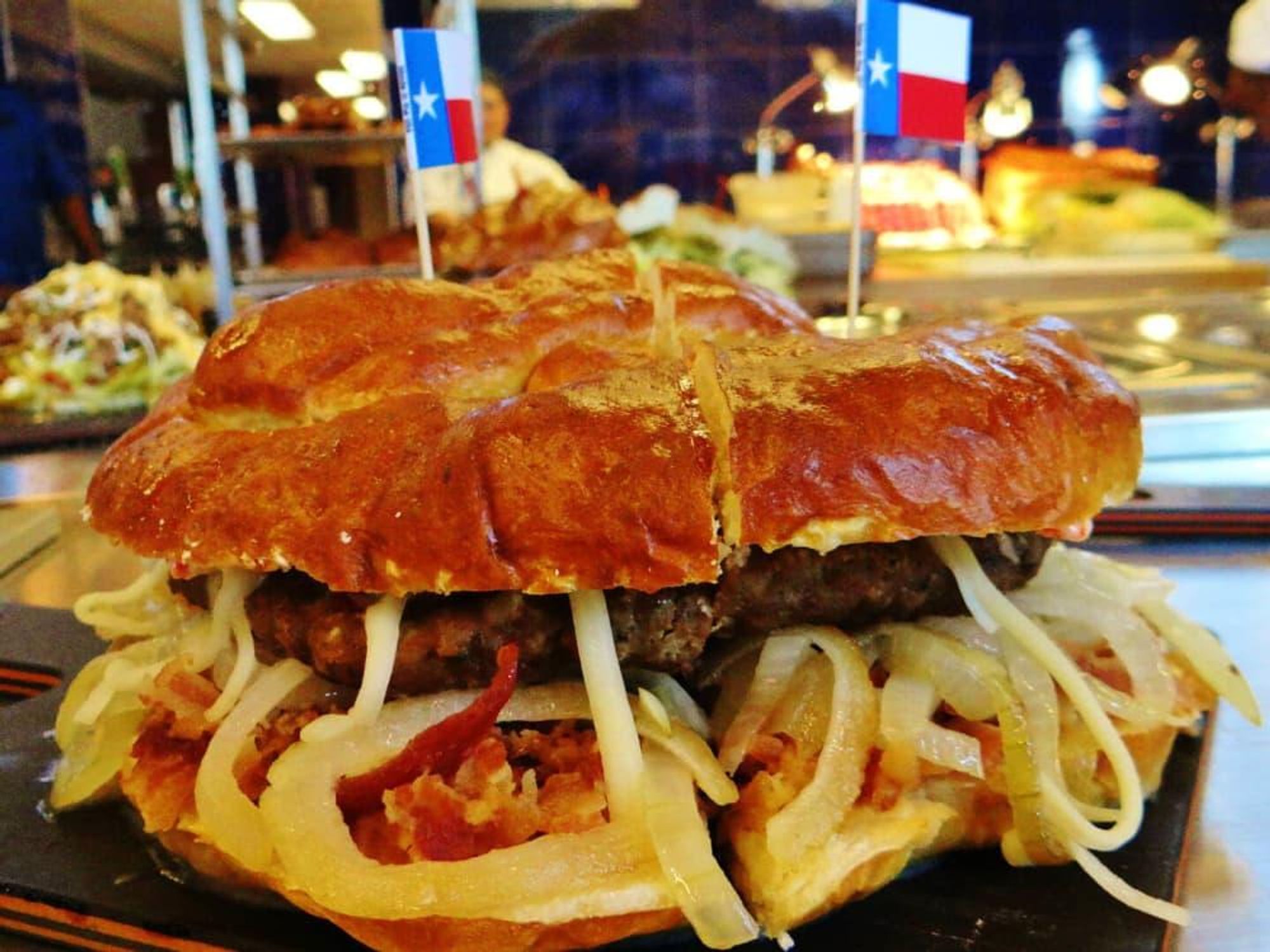 Ballpark in Arlington, burger
