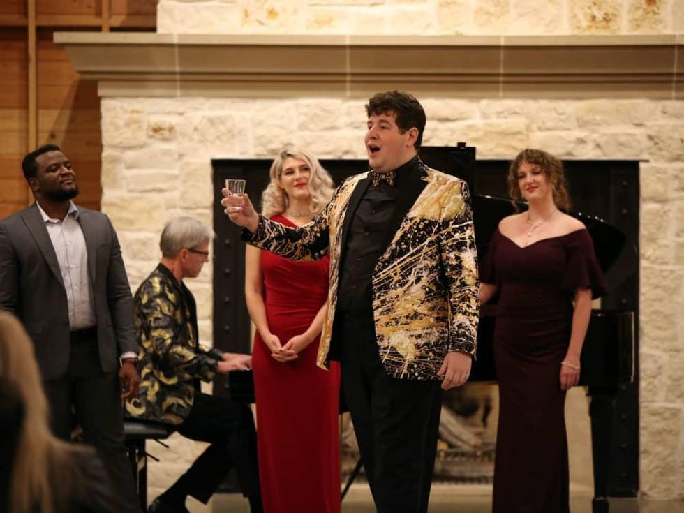 Baritone Spencer Reichman with the FWO Lesley Resident and Studio Artists