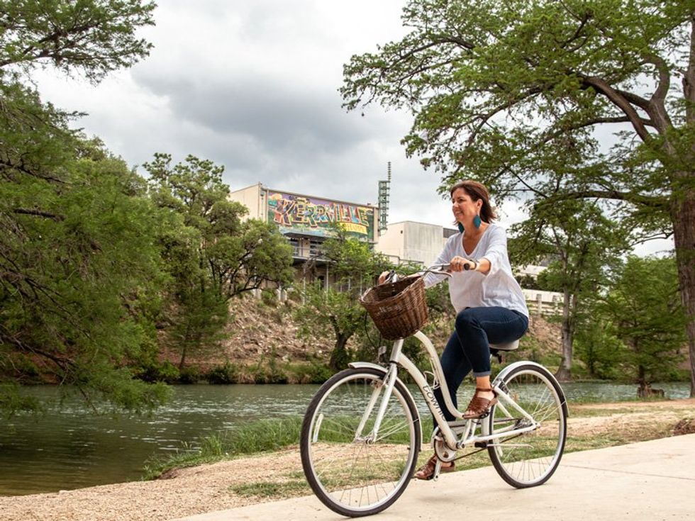 Bike along the Kerrville River Trail.