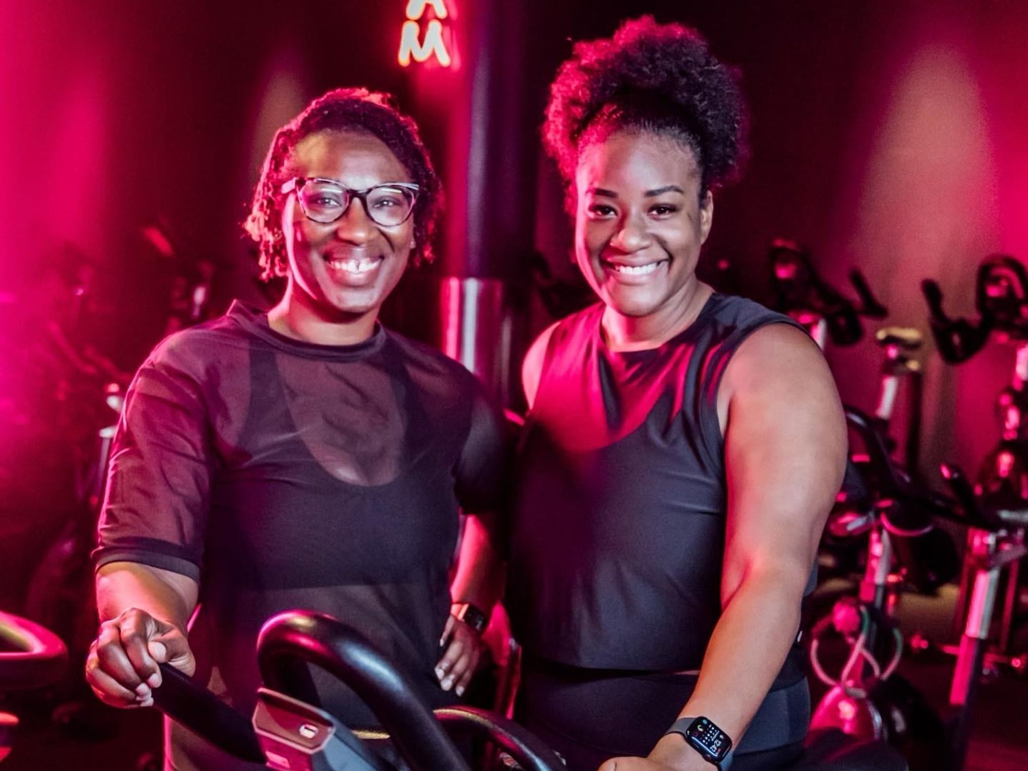 Black spin instructors at Grit Fitness