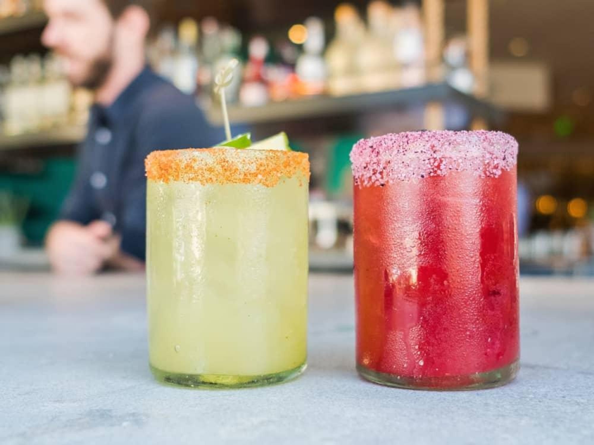 Blanco tacos and tequila cocktails