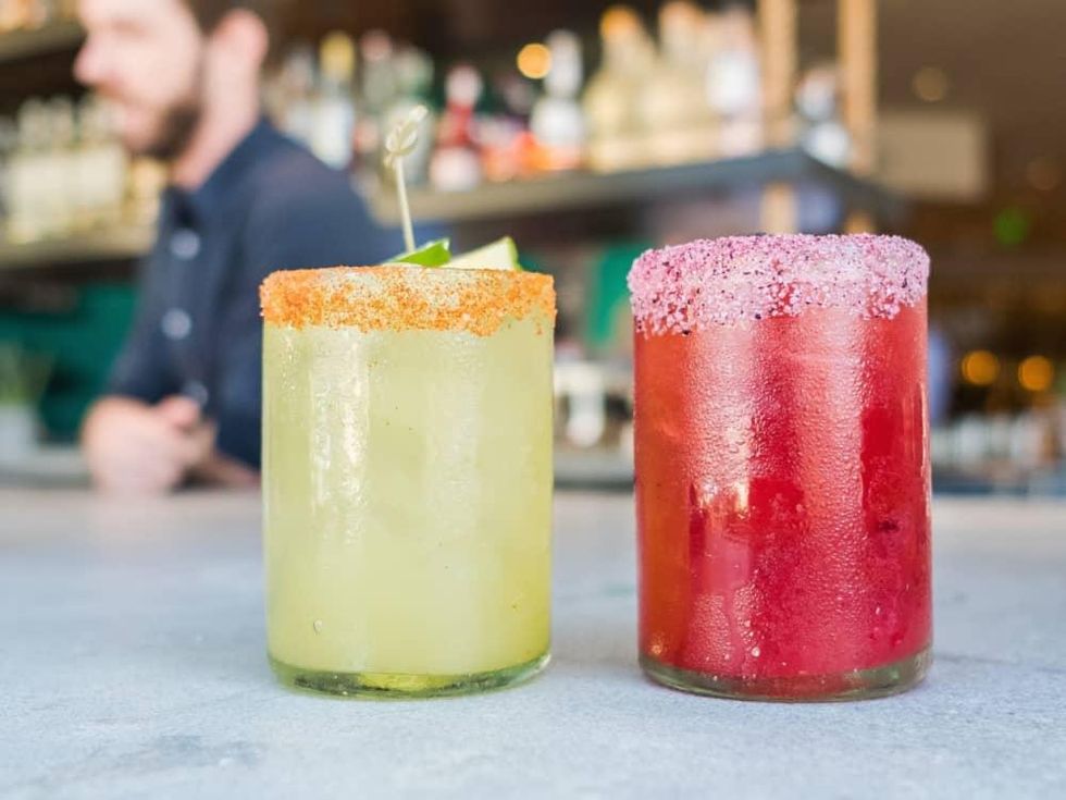 Blanco tacos and tequila cocktails