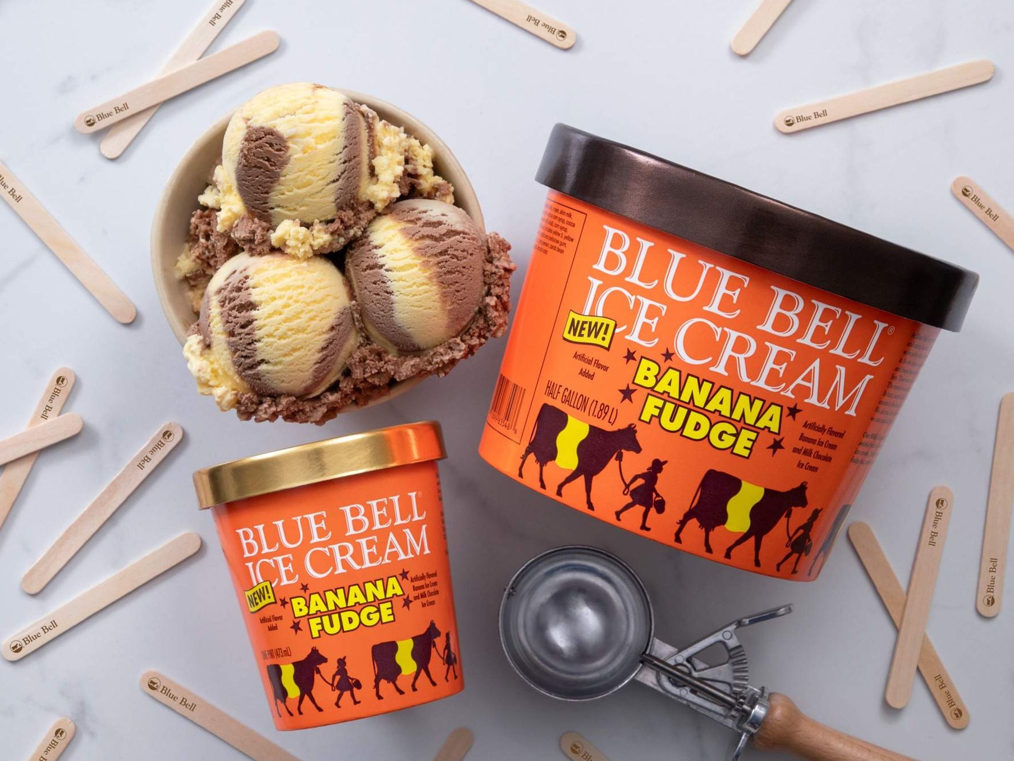 Blue Bell banana fudge ice cream
