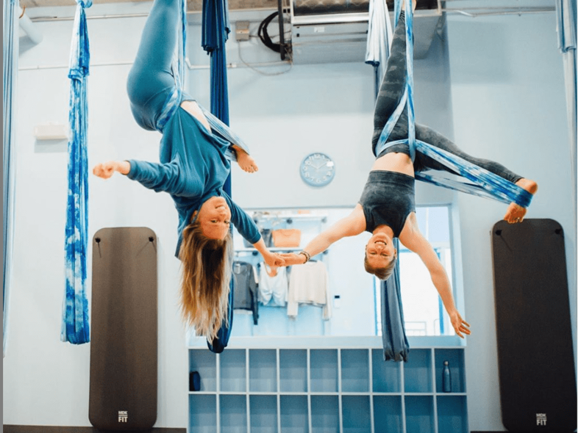 Blue Feather aerial yoga