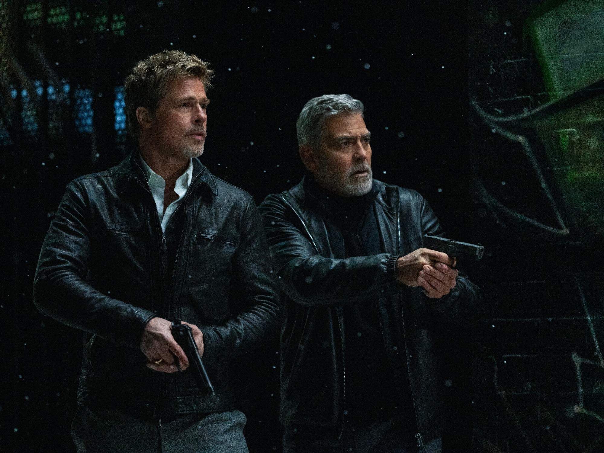 Brad Pitt and George Clooney in Wolfs