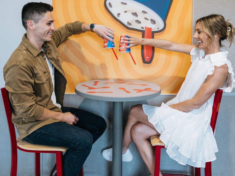 Bradley Blizzard and Olivia Morris at Dairy Queen