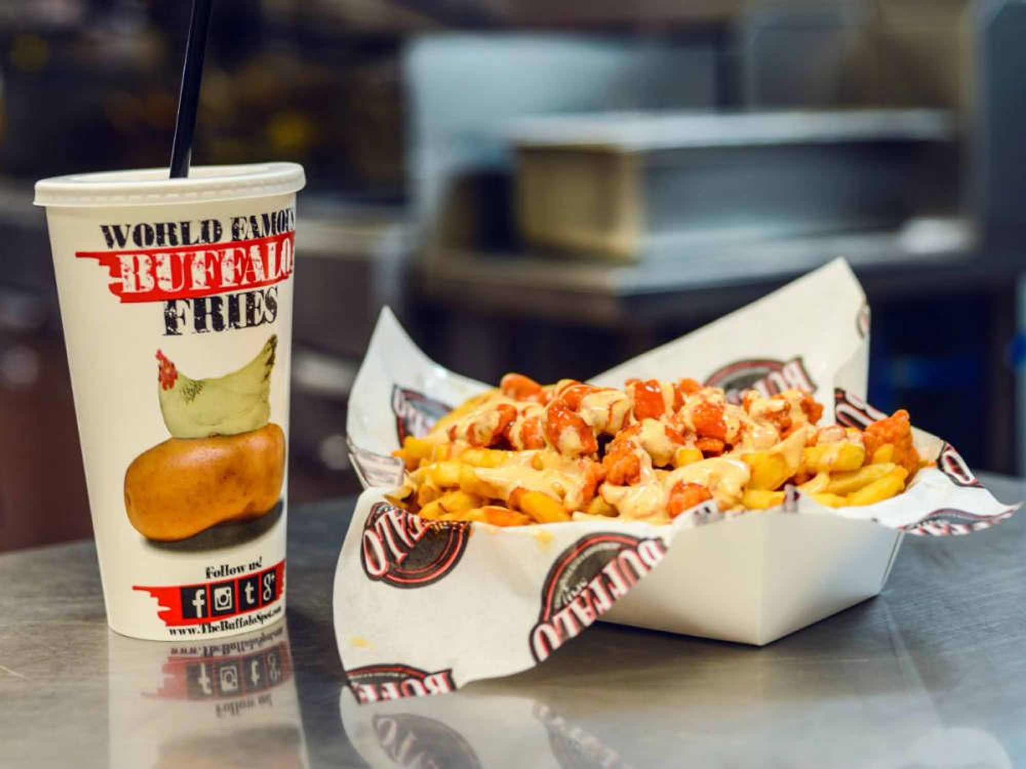 Buffalo Spot chicken fries