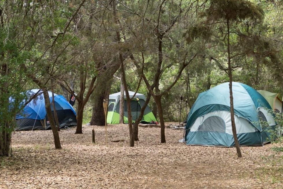 Canyon of the Eagles camping tents Austin campground