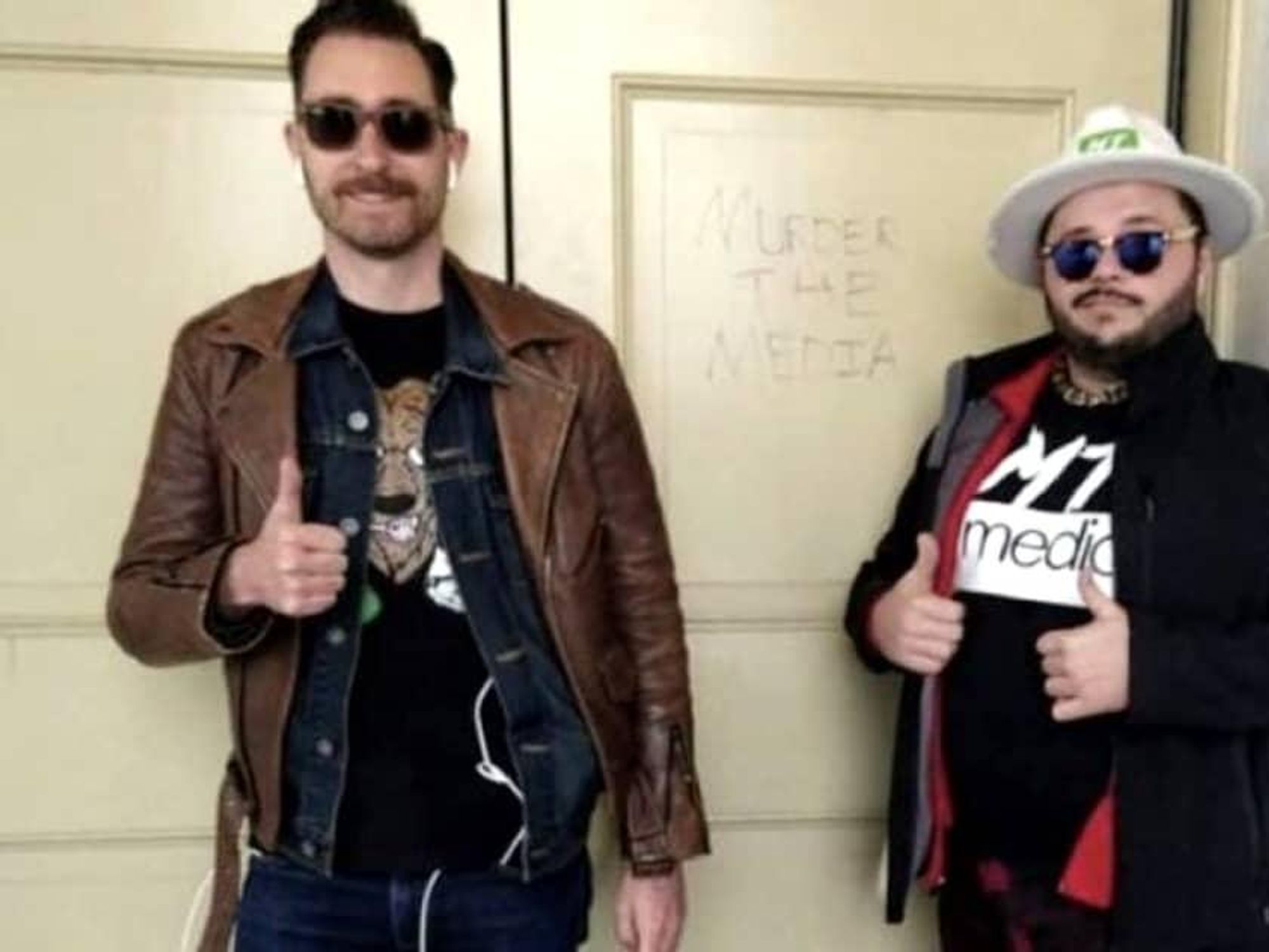 Capitol protestors, Nicholas DeCarlo (right)