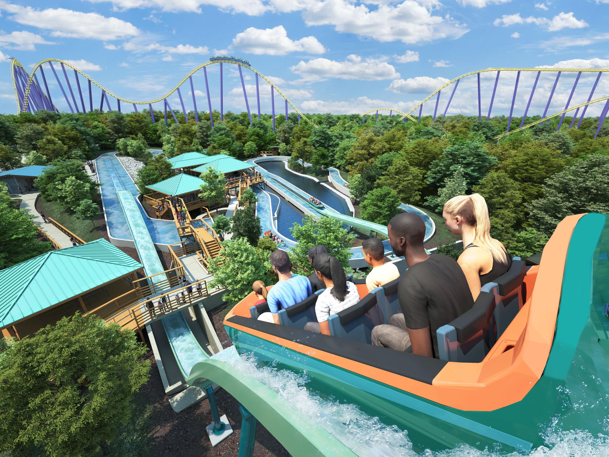 World's first water coaster of its kind catapults into Texas amusement park