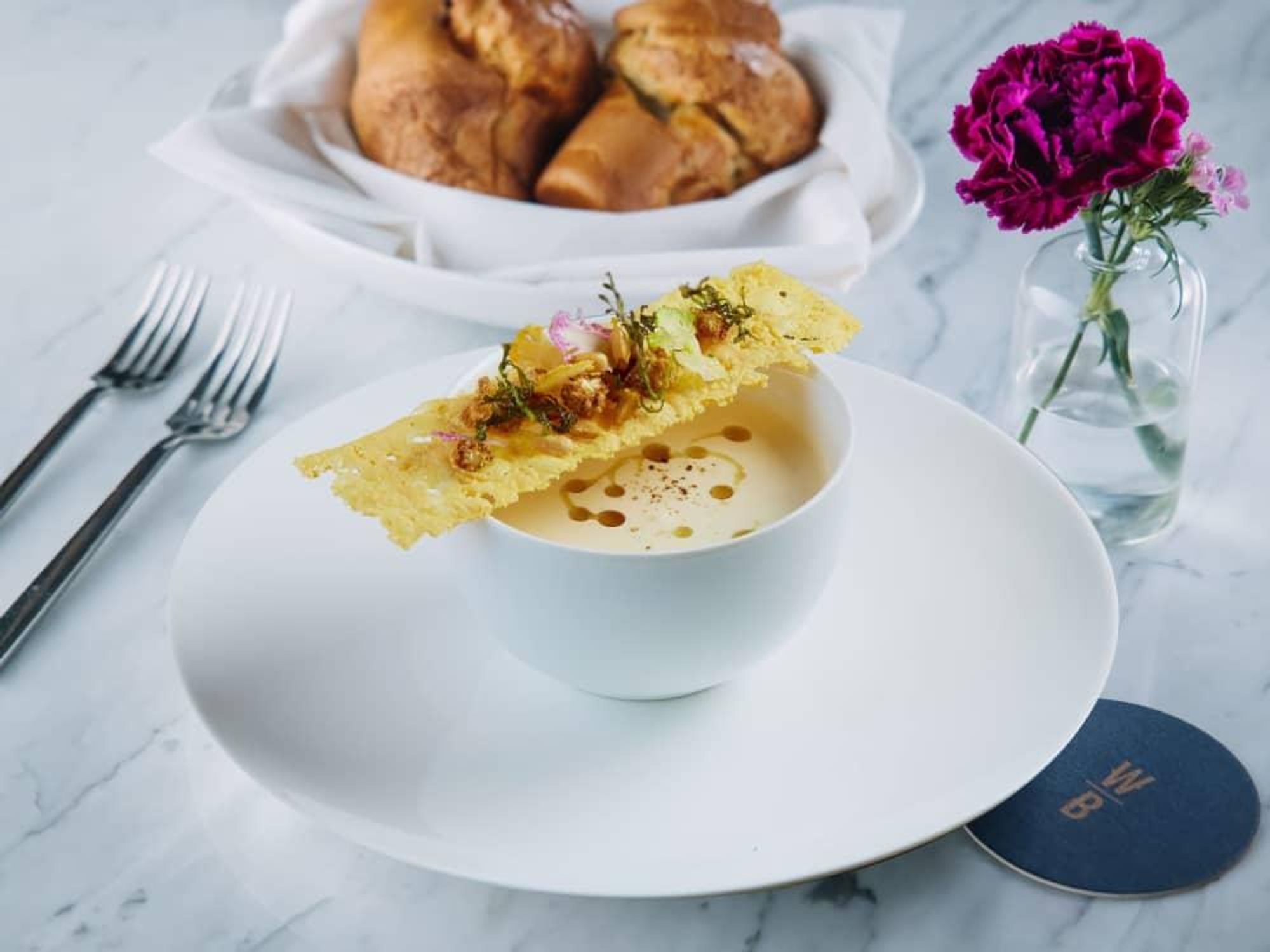 Cauliflower soup, Mother's Day brunch
