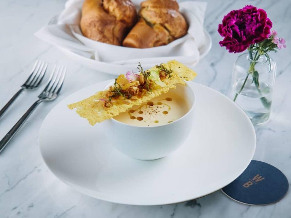 Cauliflower soup, Mother's Day brunch