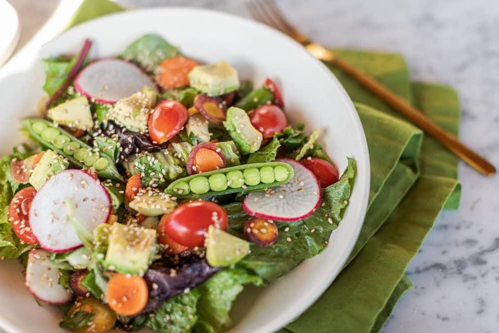 Chopped vegetable salad