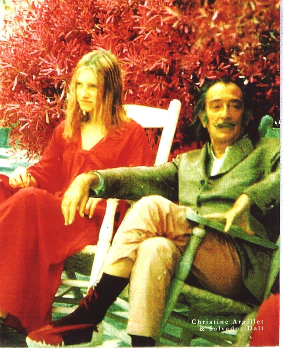 Christine Argillet and Salvador Dali