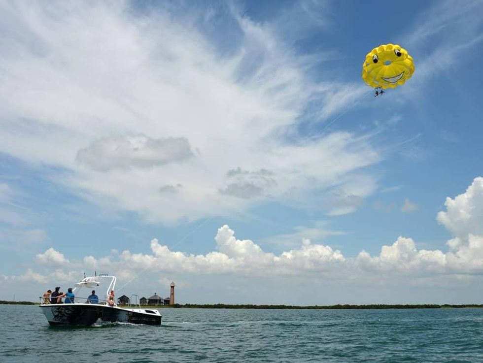Chute Em Up Parasailing Port Aransas Gulf of Mexico boat