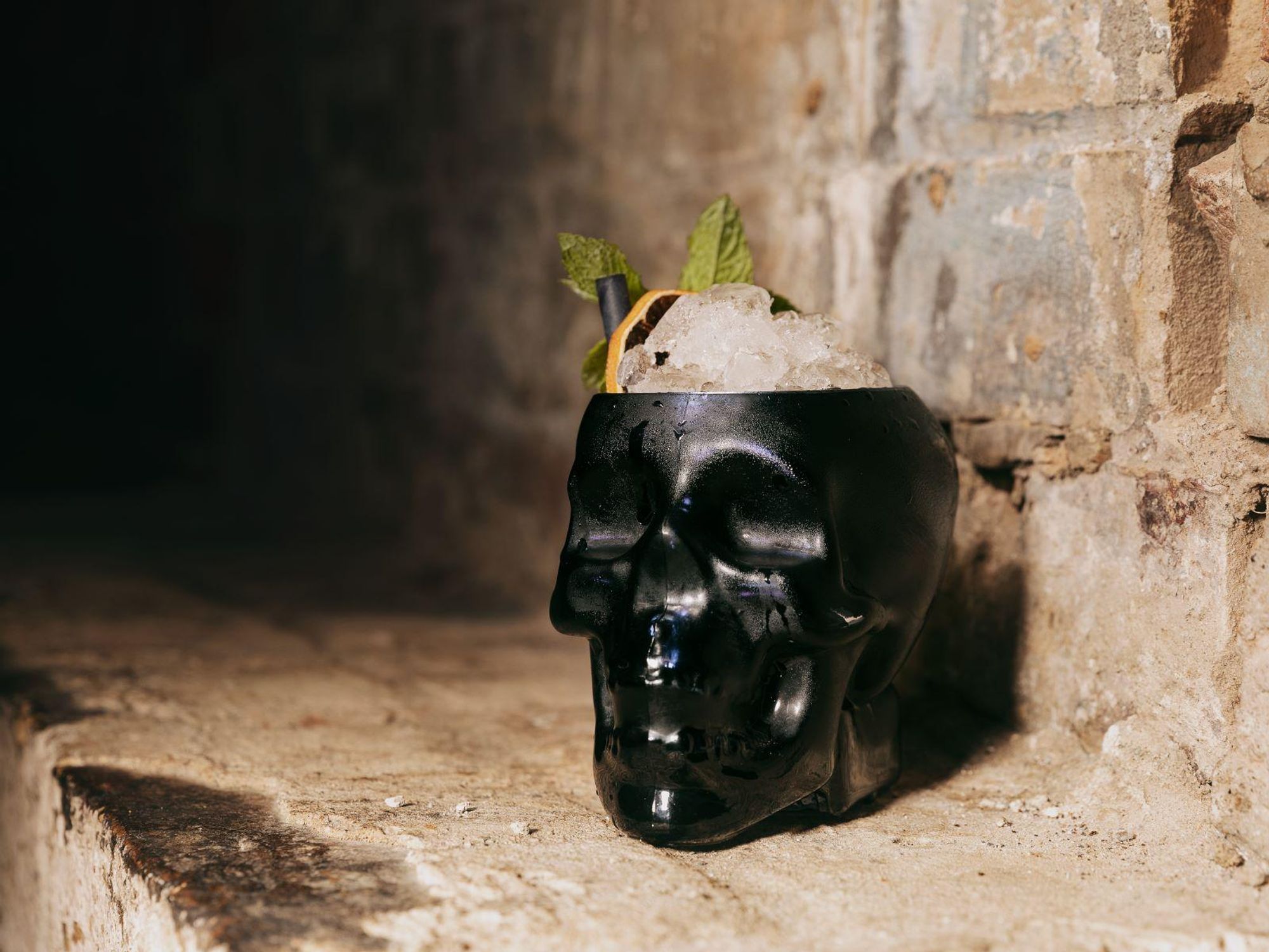 Close Casket cocktail, Nickel City Halloween Black Lagoon