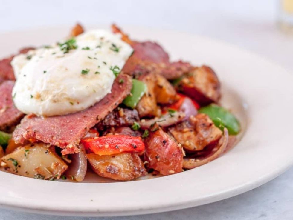 Corned beef hash, Irish brunch, Chef Point Cafe