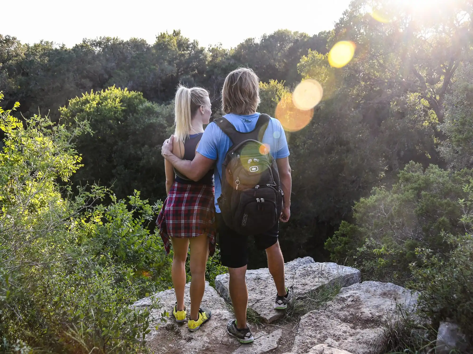 Couple hiking