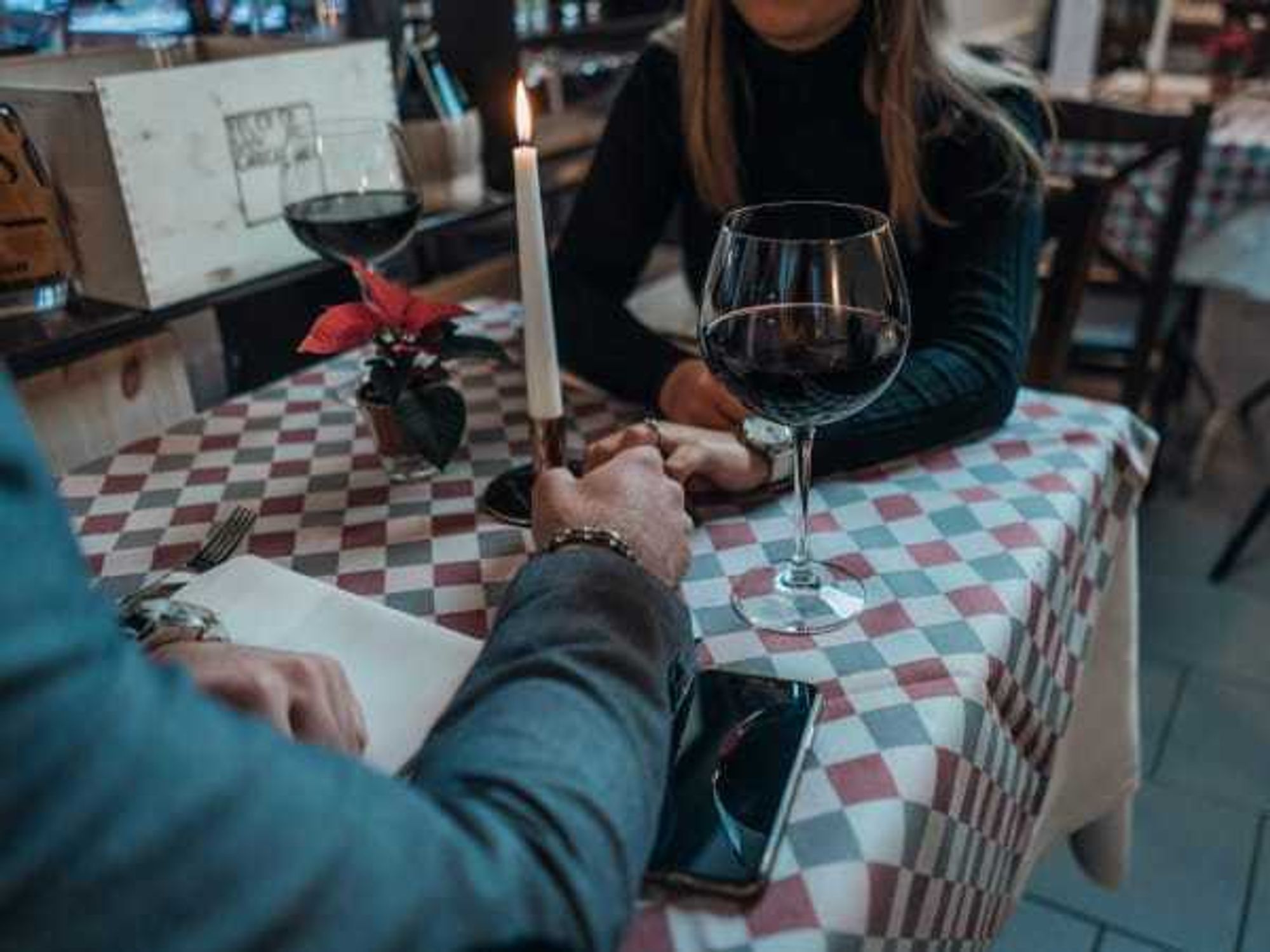 Couple on a dinner date