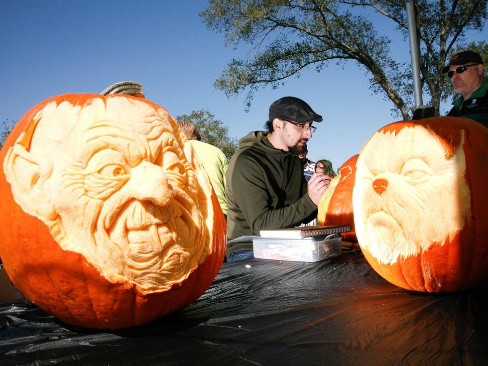 Cypress, Bridgeland, pumpkins, Halloween, Howl-O-Ween, carving, October 2012