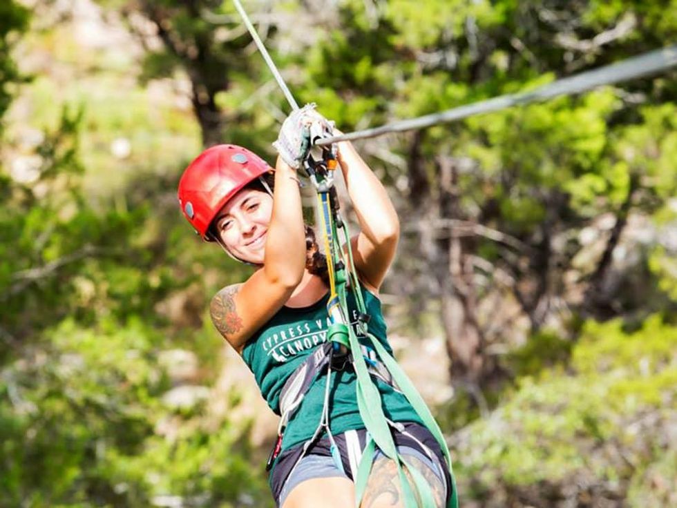 Cypress Valley Canopy Tour zipline ziplining Spicewood