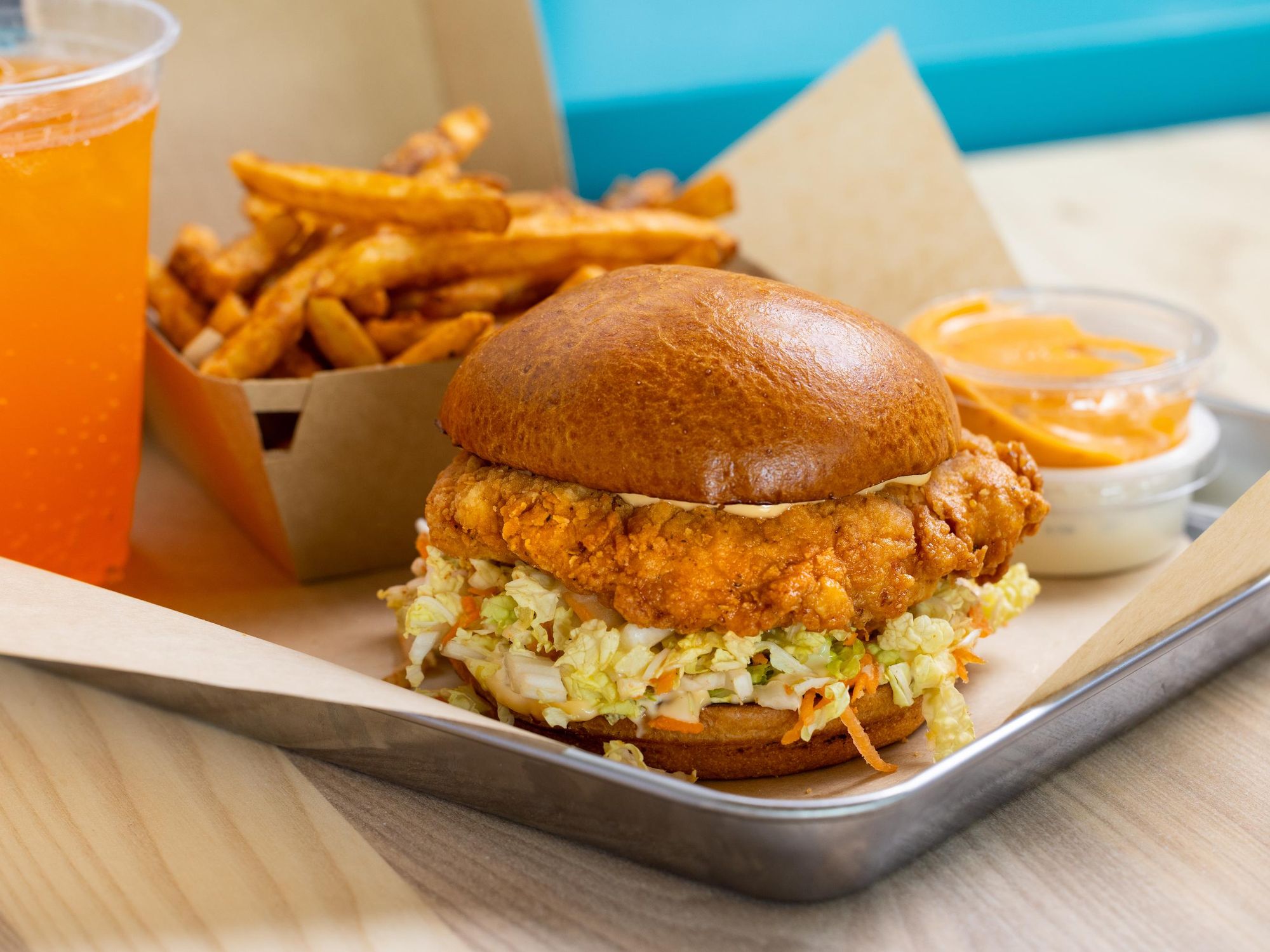 Daddy's Chicken Shack spicy daddy sandwich