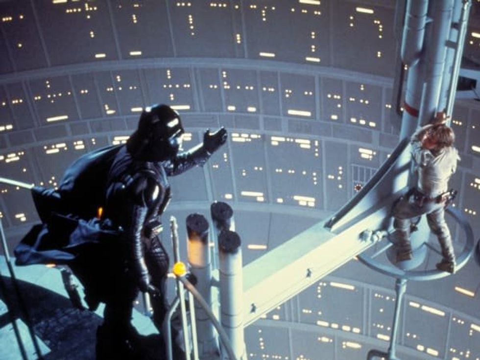 Darth Vader and Luke Skywalker in The Empire Strikes Back