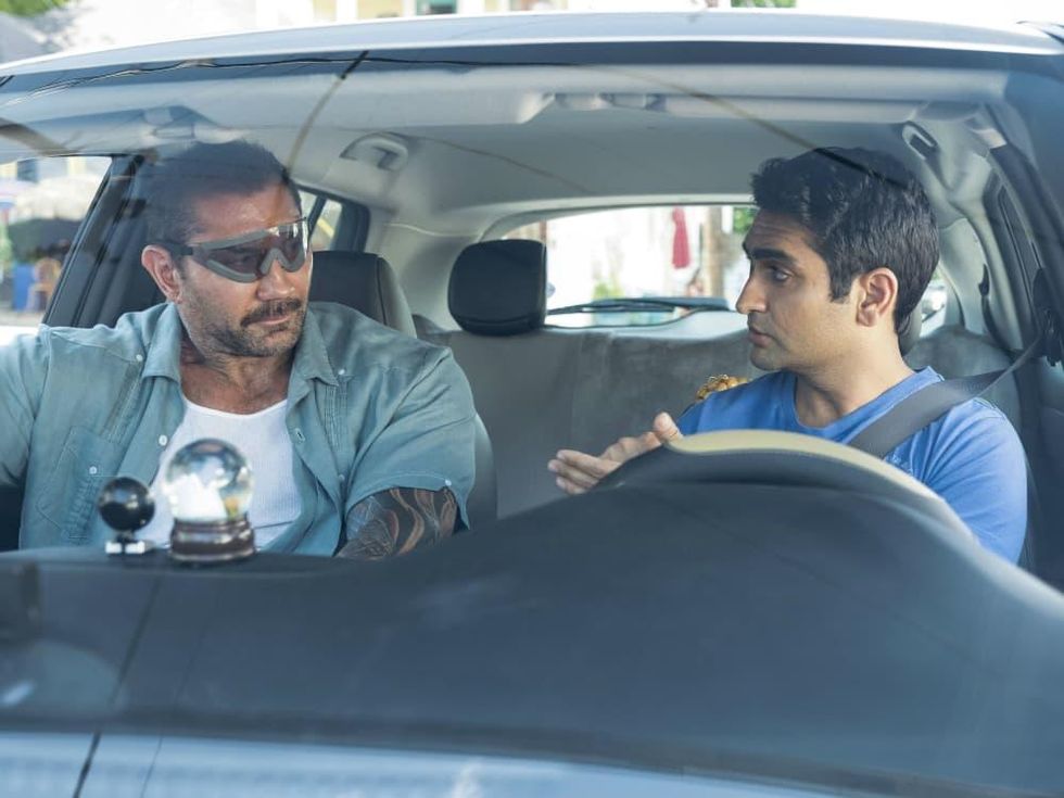 Dave Bautista and Kumail Nanjiani in Stuber
