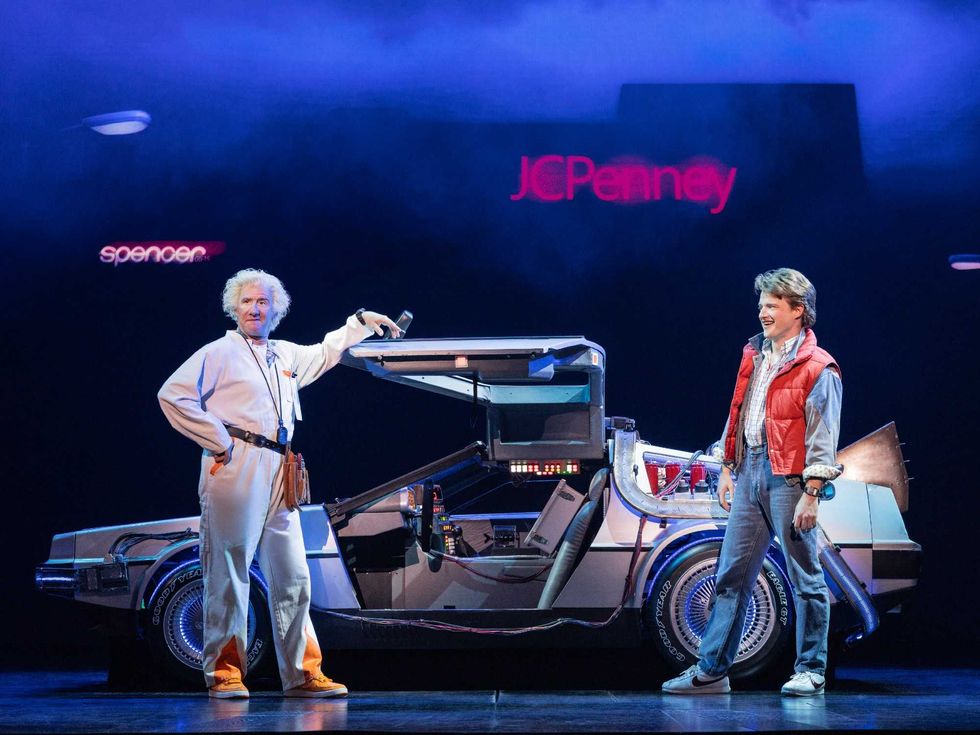 David Josefsberg and Lucas Hallauer in Back to the Future the Musical