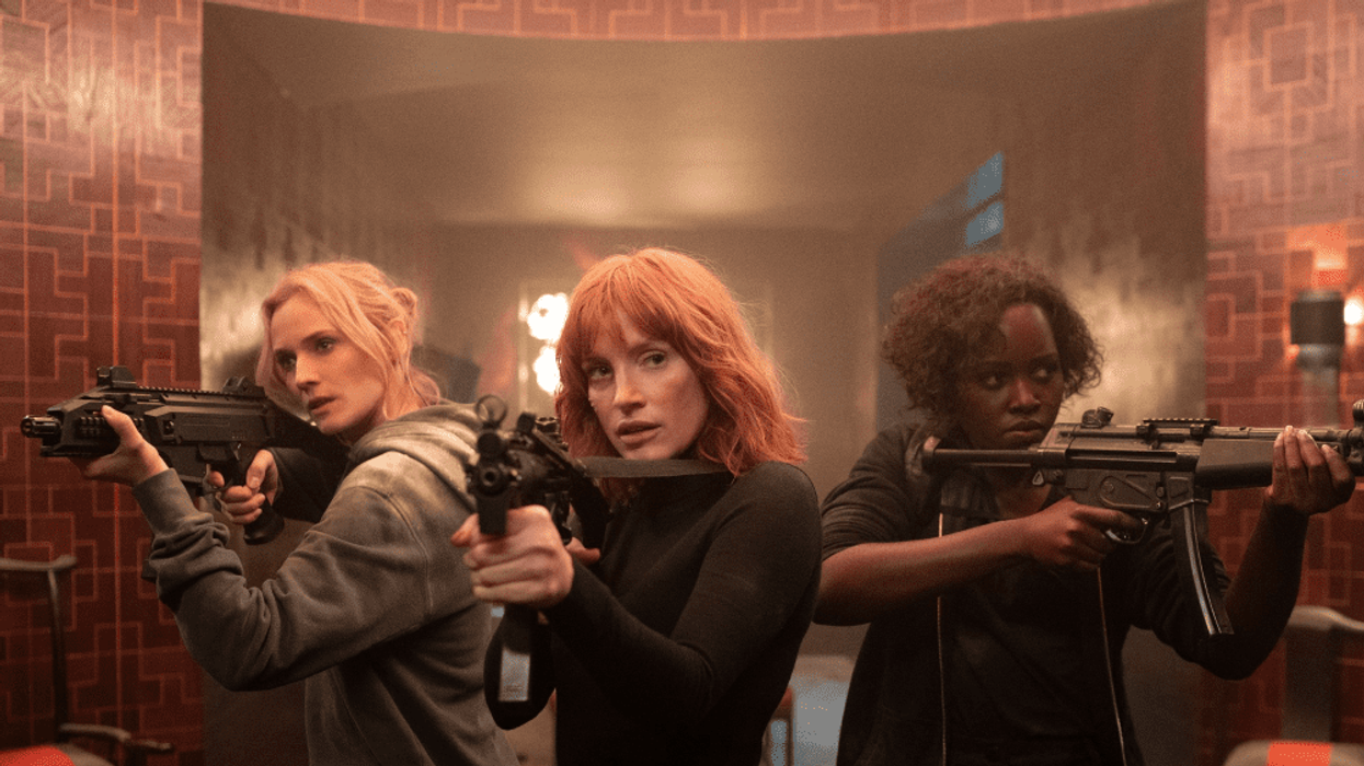 Diane Kruger, Jessica Chastain, and Lupita Nyong'o in The 355.