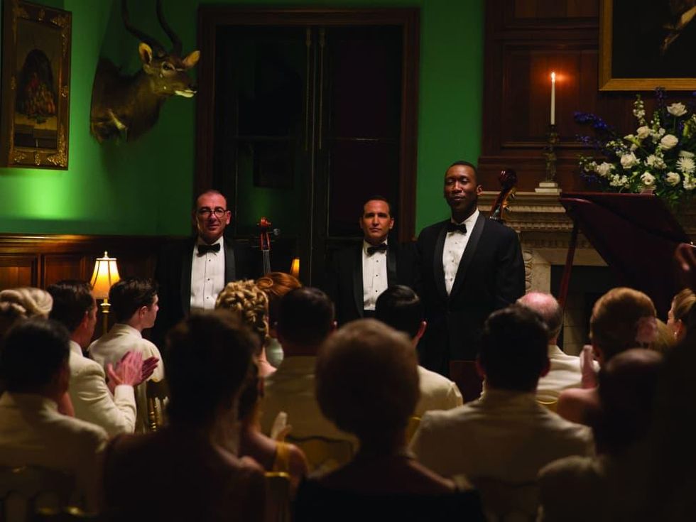 Dimiter D. Marinov, Mike Hatton, and Mahershala Ali in Green Book