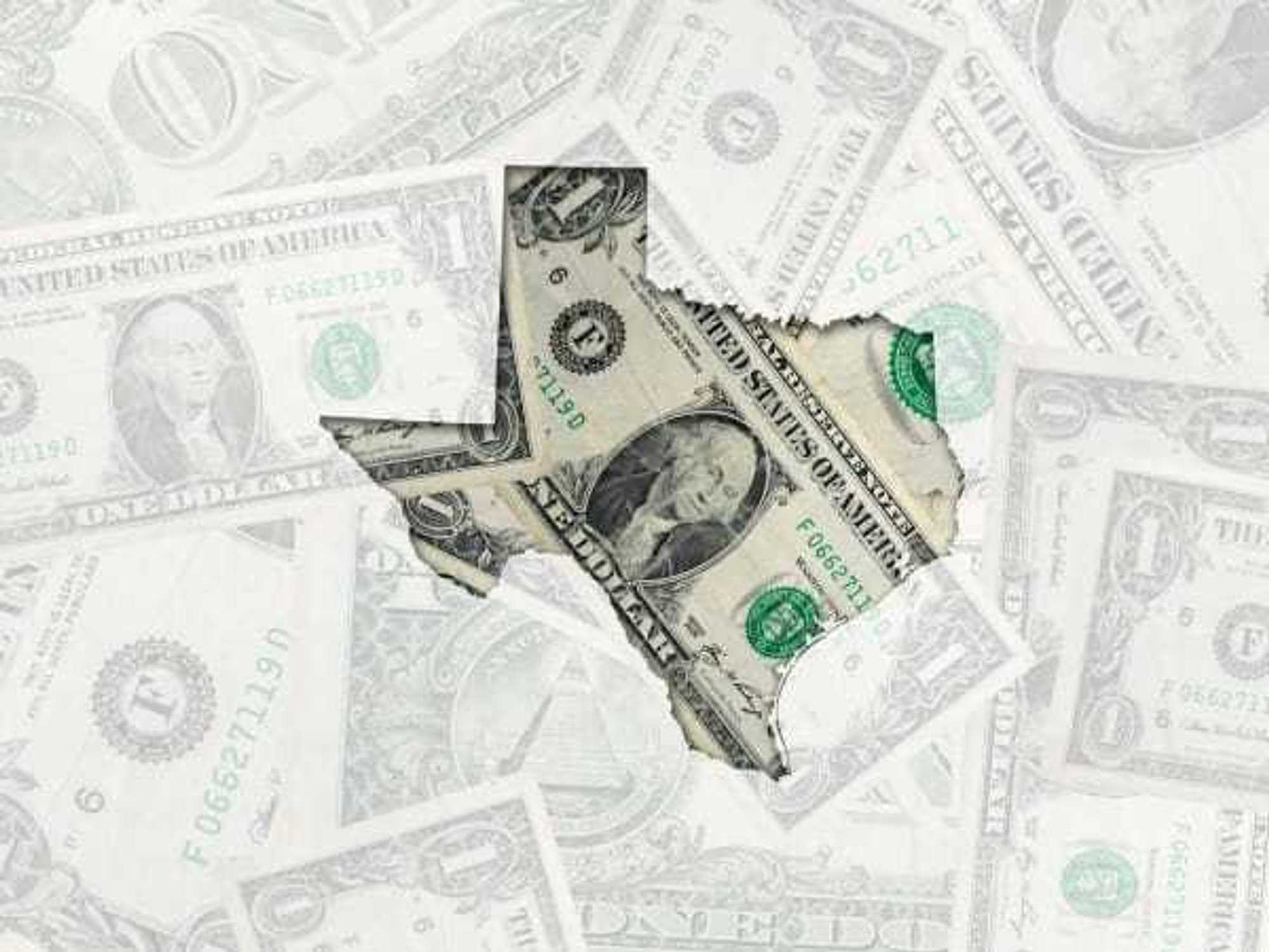 Dollar bills Texas, money