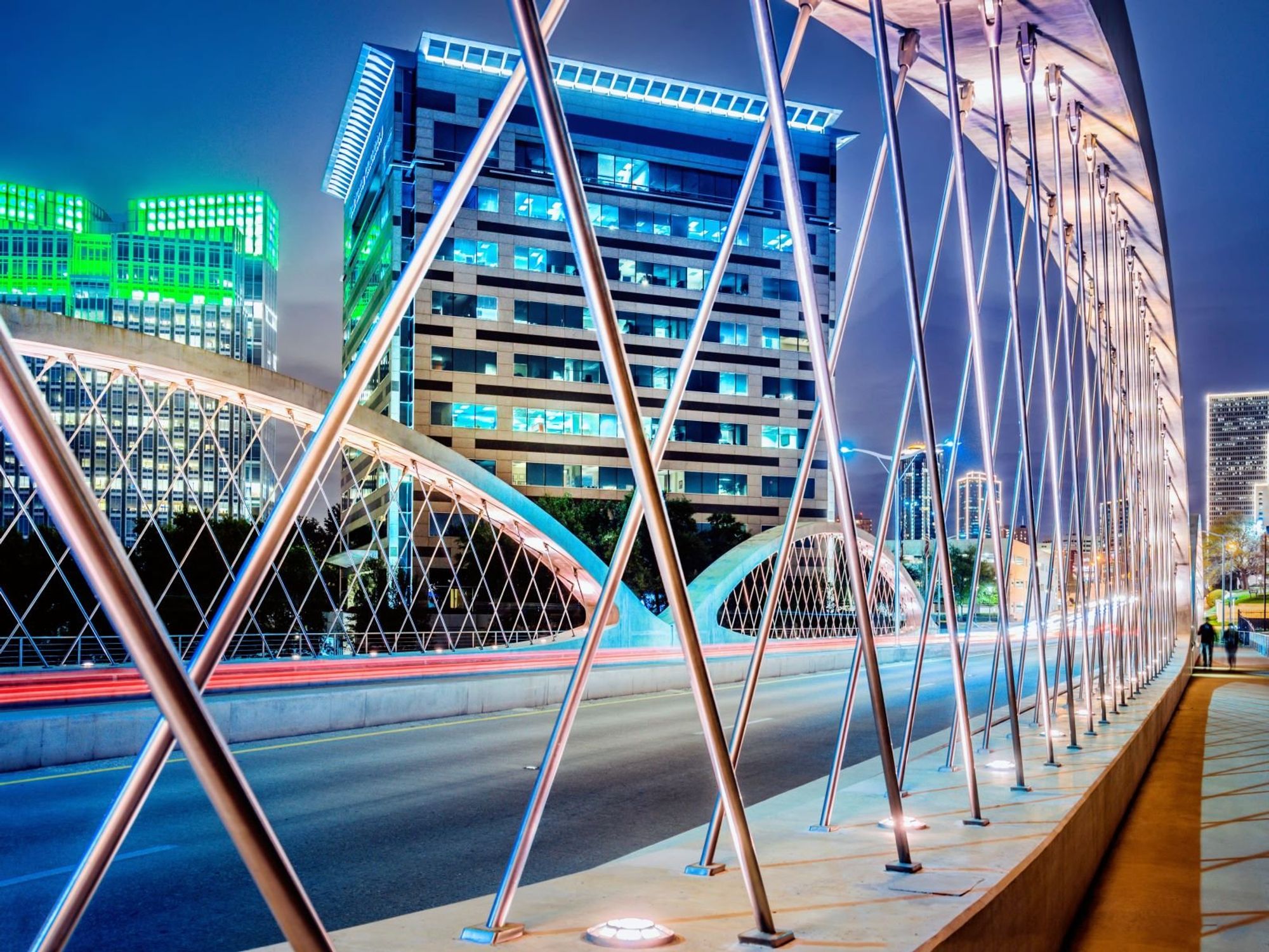 Downtown Fort Worth, West 7th bridge