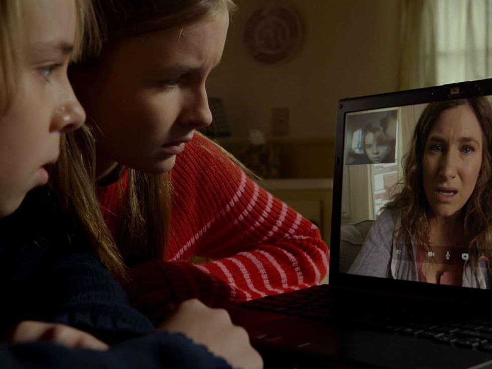 Ed Oxenbould, Olivia DeJonge, and Kathryn Hahn on The Visit