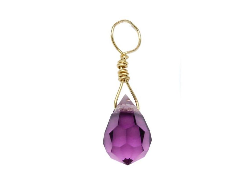 Elaine Turner Southern Charm Bar amethyst charm