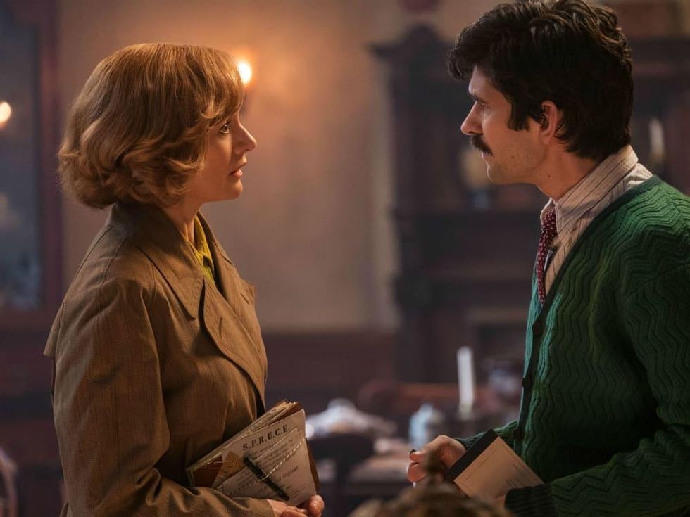 Emily Mortimer and Ben Whishaw in Mary Poppins Returns